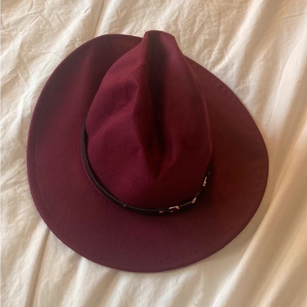 Elegant Burgundy Women's Hat